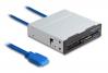  DELOCK USB 19-pin card reader 91759, CF/SD/micro SD/xD/MS/M2/USB, 5Gbps (91759) 