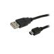   MediaRange USB 2.0 AM/Mini-BM (Mini-USB) 1.5M Black (MRCS113) 