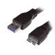   MediaRange USB 3.0 A plug/Micro-USB 3.0 B plug 1.0M Black (MRCS153) 