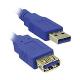   MediaRange USB 3.0 Extension AM/AF 3.0M Blue (MRCS145) 