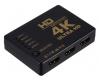  POWERTECH HDMI Amplifier Switch 5 in 1 PTH-052, 4K, 3D, Remote Control (PTH-052) 