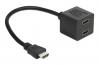  DELOCK splitter HDMI σε 2x HDMI θηλυκό 65226 με Ethernet, 1080p, μαύρο (65226) 