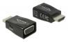 DELOCK αντάπτορας HDMI σε VGA & micro USB 65902, 1920x1200p, μαύρος (65902) 