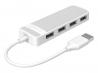  ORICO USB hub FL02, 4x USB ports, λευκό (FL02-WH-BP) 