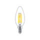  Philips E14 LED WarmGlow Filament Candle Bulb 3.4W (40W) (LPH02559) 