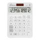  MediaRange Calculator with tax function, 12-digit LCD, solar and battery powered, white (MROS191) 