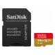  128GB SanDisk Extreme microSDXC UHS-I Card with Adapter (SDSQXAA-128G-GN6MA) 