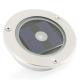 123LED Solar Ground Spot Round Stainless Steel Cold White (LDR09044) 