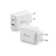  MediaRange 43W fast charger with USB-A and USB-C output, white (MRMA113) 
