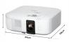  Epson EH-TW6150 Projector 4k Ultra HD με Ενσωματωμένα Ηχεία Λευκός (V11HA74040) 