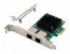  POWERTECH κάρτα επέκτασης PCIe σε 2x RJ45 Gigabit ST7279, JL82571GB (ST7279) 