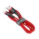  Baseus Lightning Cafule Cable 2.4A 1m Red + Red (CALKLF-B09) 