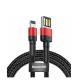  Baseus Braided USB to Lightning Cable  1m ) (CALKLF-G91) 