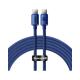  Baseus Crystal Shine cable USB-C to USB-C, 100W, 2m Blue (CAJY000703) 