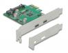  DELOCK   PCIe x1  2x USB-C 90493, 5Gbps (90493) 