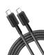  ANKER 322 USB-C to USB-C Cable 480MBps, 60W, 1.8m Black (A81F6G11) 