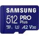  512GB Samsung Pro Plus microSDXC Class 10 U3 V30 A2 UHS-I with USB Reader (MB-MD512SB/WW) 