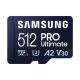  512GB Samsung Pro Ultimate microSDXC Class 10 U3 V30 A2 UHS-I with USB Adapter (MB-MY512SB/WW) 