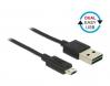  POWERTECH  USB 2.0  USB Micro, Easy USB, 3m, Black 