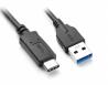  POWERTECH  USB 3.0  USB Type C, 1m, Black 