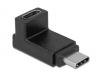  POWERTECH Adapter USB 3.1 Type-C male  female, 90 up/down,  (CAB-UC026) 