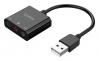  ORICO USB   SKT3, USB2.0, 3x 3.5mm,  (SKT3-BK-BP) 