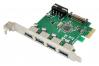  POWERTECH   PCIe  4x USB 3.0 ST66, VL805 + RTL8153 (ST66) 