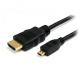   MediaRange HDMI/Micro HDMI Version 1.4 with Ethernet Gold-plated 1.0M Black (MRCS146) 
