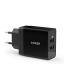  ANKER WALL CHARGER 24W 2-PORT USB CHARGER BLACK (A2021L11) 