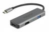  DELOCK  USB Type-C  USB & 2x HDMI 87780, 480Mbps, 4K,  (87780) 