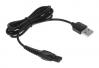  POWERTECH καλώδιο τροφοδοσίας USB CAB-U147, 10.3x5mm, 1m, μαύρο (CAB-U147) 