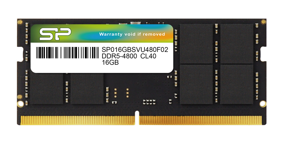  SILICON POWER  DDR5 SODIMM SP016GBSVU480F02, 16GB, 4800MHz, CL40 (SP016GBSVU480F02) 