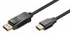  GOOBAY ������� DisplayPort �� HDMI 80525, 8K/60Hz, 48 Gbps, 2m, ����� (80525) 