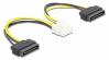 DELOCK καλώδιο EPS 8pin σε 2x SATA 15pin 83020, 15cm (83020) DELOCK καλώδιο EPS 8pin σε 2x SATA 15pin 83020, 15cm (83020)