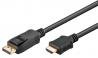  GOOBAY ������� DisplayPort �� HDMI 64835, 4K/30Hz, 1m, ����� (64835) 