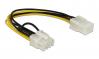  DELOCK ������� PCI Express 6-pin �� PCI Express 8-pin 83775, 20cm (83775) 
