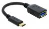  DELOCK ������� USB-C �� USB 65634, USB3.1, Gen 1, 3A, 5Gbps, 15cm, ����� (65634) 