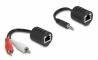  DELOCK audio extender 87859, 3.5mm & 2x RCA �� RJ45, ��� 50m, ����� (87859) 