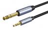 CABLETIME καλώδιο ήχου 3.5mm σε 6.35mm CT-AV321-H11G, 2m, μαύρο (5210131109120) CABLETIME καλώδιο ήχου 3.5mm σε 6.35mm CT-AV321-H11G, 2m, μαύρο (5210131109120)