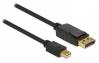  DELOCK ������� Mini DisplayPort 1.2 �� DisplayPort 82438, 4K, 2m, ����� (82438) 
