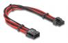  DELOCK ������� 8 pin �� 6+2 pin PCIe 80975 �� ���������� ��������, 30cm (80975) 