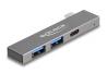  DELOCK USB hub 64275, 3x �����, 5Gbps, USB-C �������, ���� (64275) 
