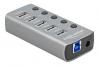  DELOCK hub 5x USB �� ��������� 63262, USB 3.2, Gen 1, 5Gbps, 2.4A, ���� (63262) 