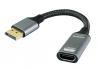  POWERTECH ���������� DisplayPort �� HDMI CAB-DP077, 8K/60Hz, 0.1m, ������ (CAB-DP077) 