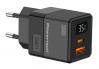  POWERTECH ��������� ������ PT-1499 �� �����, USB/USB-C, 35W, GaN, ������ (PT-1499) 