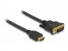  DELOCK ������� HDMI �� DVI 85653, 2K/60Hz, 7.92 Gbps, 1.5m, ����� (85653) 