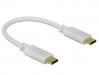  DELOCK ������� USB-C 85357, 100W PD, 5A, 15cm, E-Marker, ����� (85357) 