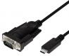  POWERTECH ������� USB-C �� �������� RS-232 CAB-UC061, 1.8m, ����� (CAB-UC061) 