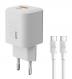  POWERTECH ��������� ������ PT-1351 �� �������, USB/USB-C, 36W, GaN, ������ (PT-1351) 