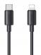  USAMS ������� Lightning �� USB-C US-SJ712, 30W, 480Mbps, 1m, ����� (SJ712USB01) 